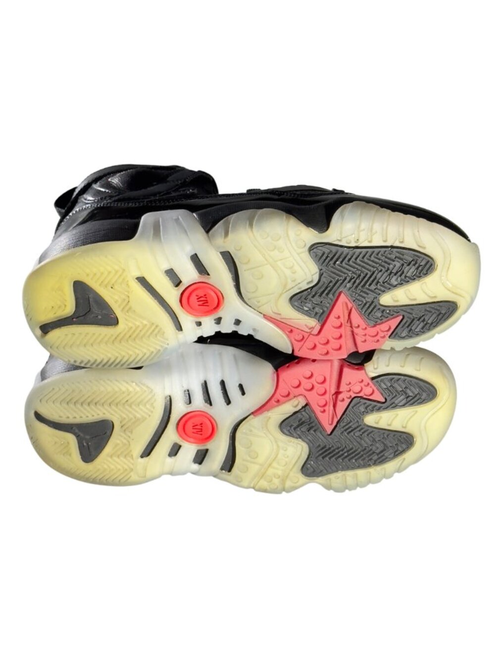 JORDAN Jumpman Two Trey Black Sneakers Retro Athletic Shoes Youth Size 6.5Y - Picture 5 of 10